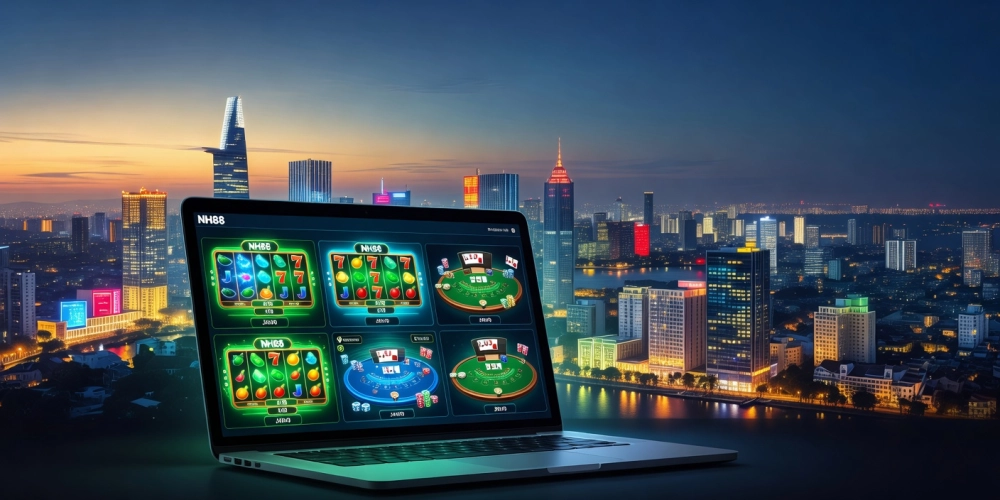 Minh họa khái niệm casino in ho chi minh nh88 với không gian giải trí hiện đại và an toàn