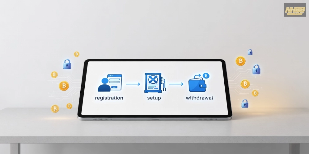 Quy trình đăng ký và sử dụng đào bitcoin nh88 từ bước đầu tiên đến rút lợi nhuận