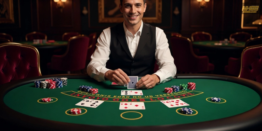 Trải nghiệm bàn blackjack live casino nh88 với dealer chuyên nghiệp và giao diện sắc nét